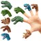 10 Pack Dinosaur Finger Puppets for Kids and Family, Dino Toys for Toddlers Party Favors (5 Designs)